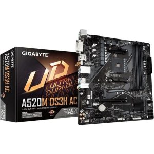GIGABYTE A520M-DS3H-AC DDR4 HDMI DP PCIE 4.0 AM4 mATX WIFI