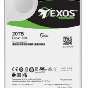 SEAGATE 20TB EXOS X20 ST20000NM007D 7200 RPM 256MB SATA-3 NAS ve Güvenlik Diski