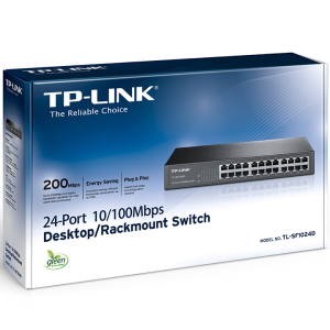 TP-LINK 24port 10/100 Yönetilemez Switch TL-SF1024D
