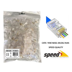 SPEED RJ45 SP U100 D 100lü paket Yeni Nesil Konnektör