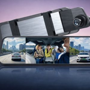 TWOGO GO-İC1PLUS 9,66 " IPS·Wide Angle İki Kameralı Araç İçi Kamera (İK11L)