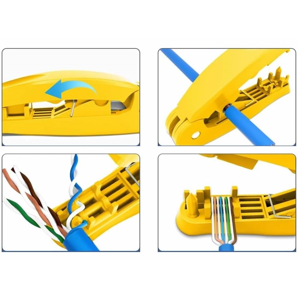TRKLINK (4in1) RJ45 Ağ Kablosu Aleti - Görsel 3