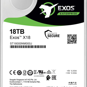 SEAGATE 3.5" 18TB EXOS ST18000NM000J 256MB 7200RPM SATA-3  Enterprise Güvenlik ve Nas Diski