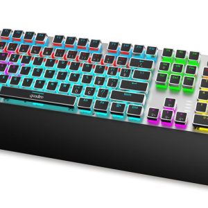 QUADRO Z2000 Kablolu USB RGB Q Trk Gümüş/Siyah Gaming Klavye