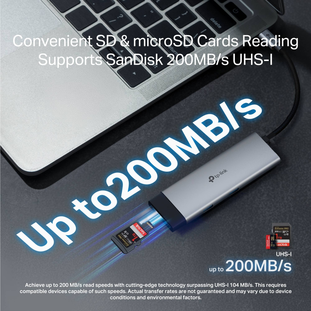 TP-LINK 7port UH7020C USB Type-C Çoklayıcı Hub - Görsel 5