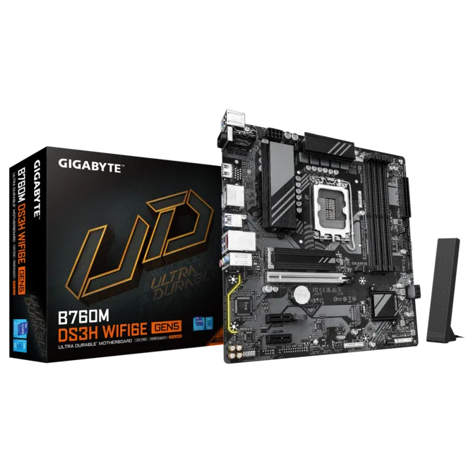 GIGABYTE B760M DS3H WIFI6E GEN5 DDR5 HDMI-DP PCIE 4.0 mATX - Görsel 4