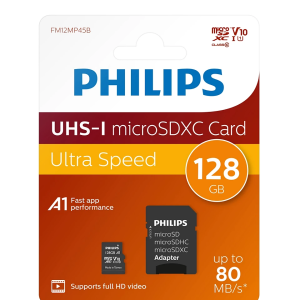 PHILIPS MicroSD 128GB FM12MP45B/00 Class10 Hafıza Kartı