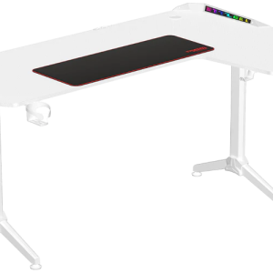 TWISTED Minds L Şekilli RGB Sağ Oyuncu Masası Beyaz TM-Y-RW-RGB