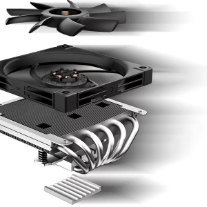 DEEPCOOL AN600 Düşük Profil (Low Profile) 6 Isı Borulu 120mm Slim PWM AM5-1851p Hava Soğutmalı İşlemci Fanı