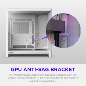 NZXT H6 RGB+ CC-H62FW-P1 Dual-Chamber Gaming Mid-Tower PC Kasası Beyaz