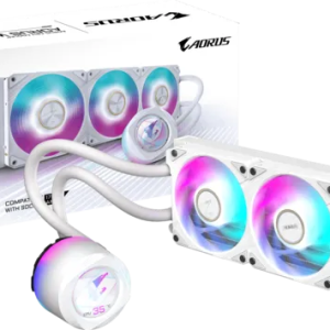 GIGABYTE 360MM LCD AORUS WATERFORCE X II 360 ICE ARGB AM5-1851p Sıvı Soğutmalı İşlemci Fanı Beyaz