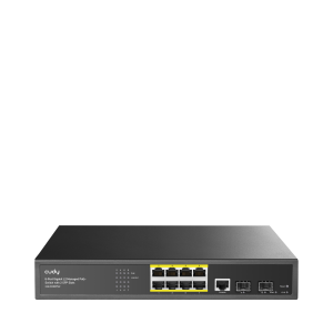 CUDY 8port PoE 130w 2-SFP Gigabit Yönetilebilir Switch / GS2008PS2