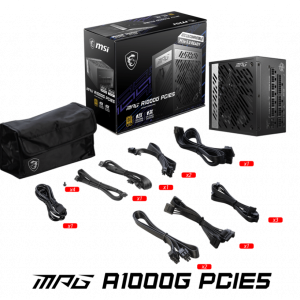 MSI 1000w 80+ Gold MAG A1000G PCIE5 Tam Modüler Power Supply