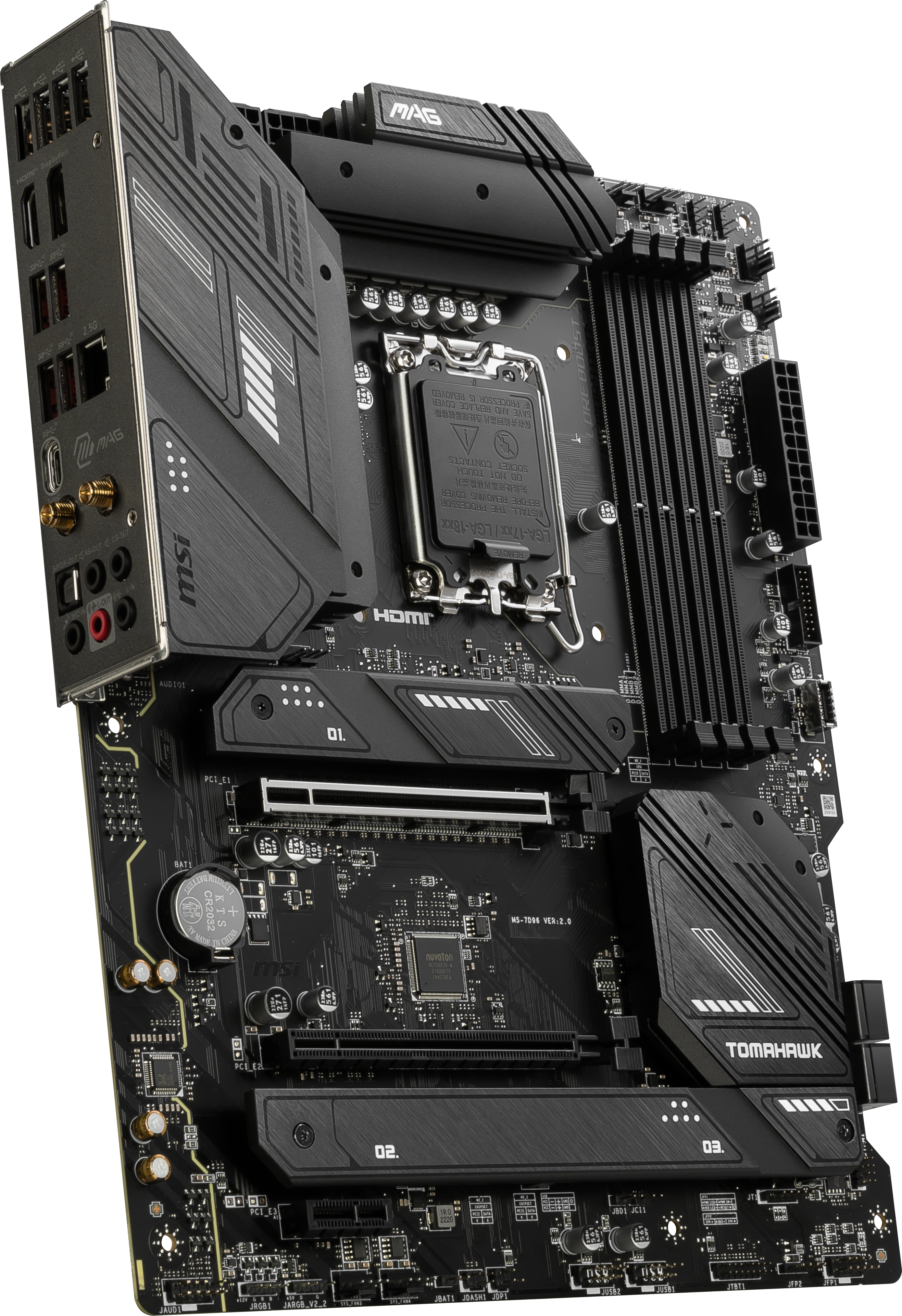 MSI MAG B760 TOMAHAWK WIFI6E DDR5 HDMI-DP TYPEC PCIE 4.0 1700p ATX - Görsel 5