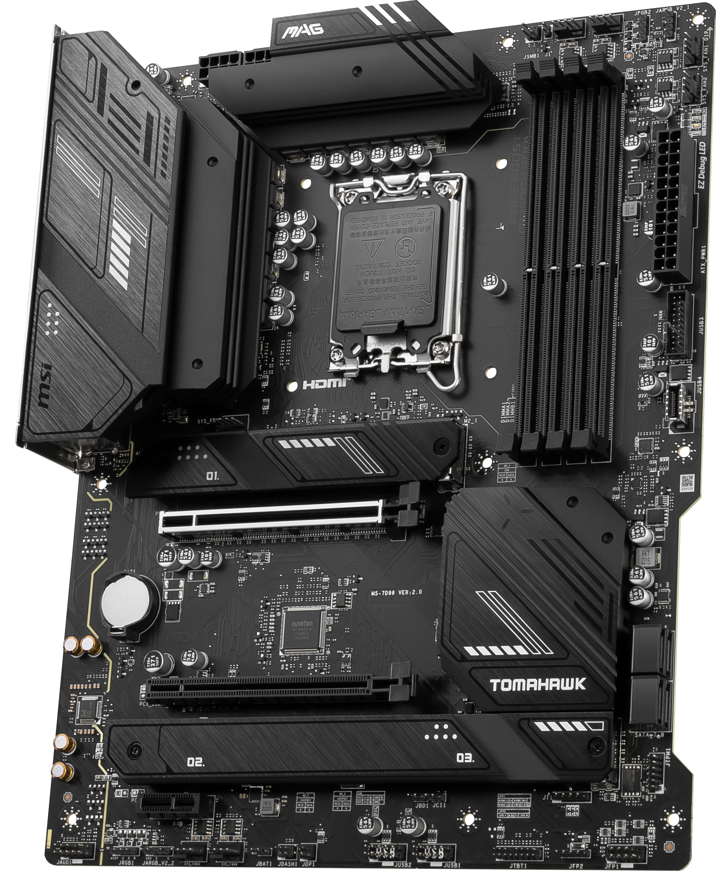MSI MAG B760 TOMAHAWK WIFI6E DDR5 HDMI-DP TYPEC PCIE 4.0 1700p ATX - Görsel 4