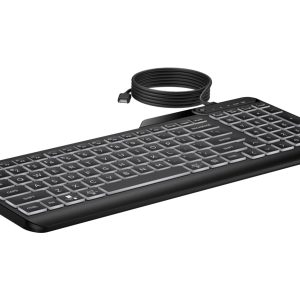HP 405 7N7C1AA Işıklı Kablolu Kurumsal Klavye (Backlit Wired Keyboard)