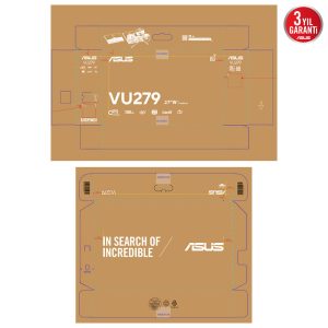 ASUS 27" IPS VU279HFI-W 1MS 100HZ HDMI  Nano İyon Monitör Beyaz 1920x1080 / 90LM09IT-B01K70