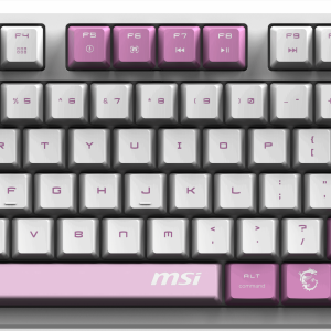 MSI Q TR GG Forge GK600 TKL Violet Switch Mekanik Beyaz/Mor Oyuncu Klavyesi