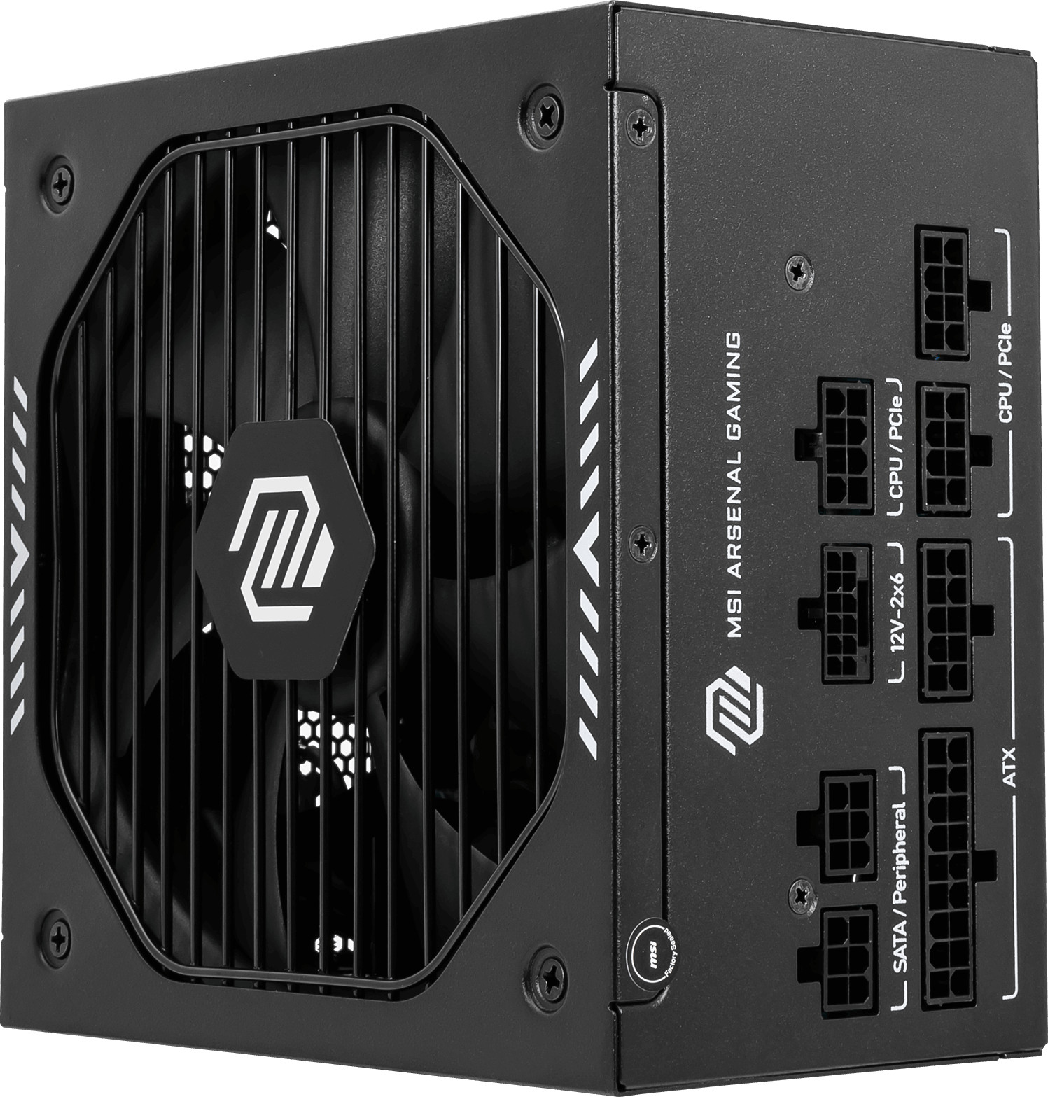MSI 750W 80+ Gold MAG A750GLS PCIE5 Tam Modüler Power Supply - Görsel 3