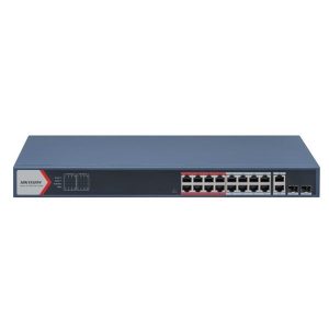 HIKVISION 16port PoE 230w  2-SFP 10/100 Yönetilebilir Switch DS-3E1318P-EI