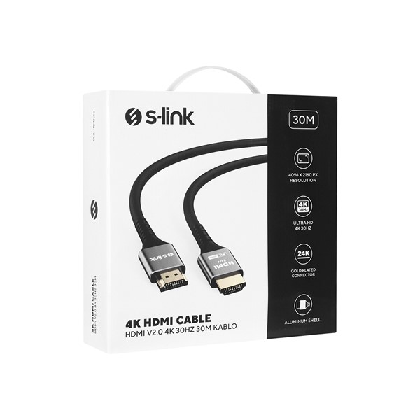 S-LINK 30metre SLX-HD4K30 HDMI Kablo 4K
