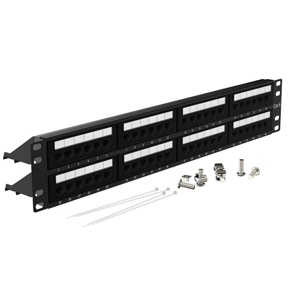 CODEGEN 2U 48port Cat6 Utp Patch Panel COD648 - Görsel 5