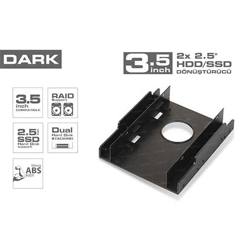 DARK DK-AC-DA35X25 2.5" & 3.5" Harddisk Çevirici (SSD ve Notebook Harddiskleri)