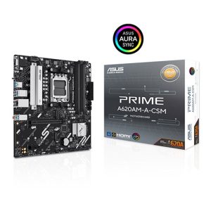 ASUS PRIME A620AM-A-CSM DDR5 HDMI-DP PCIE 4.0 AM5 mATX Kurumsal Anakart