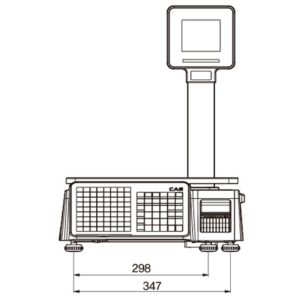 CAS CL3000 P 15 KG RS232 / Ethernet Boyunlu Barkodlu Terazi