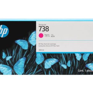 HP 676M7A No 738 Macenta 300ml Yüksek Kapasiteli Orijinal DesignJet Mürekkep Kartuşu