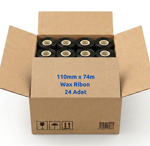 BIFO A410 wax.110mmx74m_out_FKS_24 110mm x 74m OUT Wax Ribon 24'lü Koli